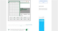 Desktop Screenshot of calculatorsquareroot.com